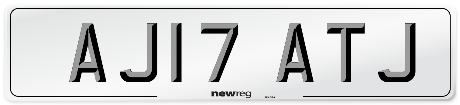 AJ17 ATJ Number Plate from New Reg